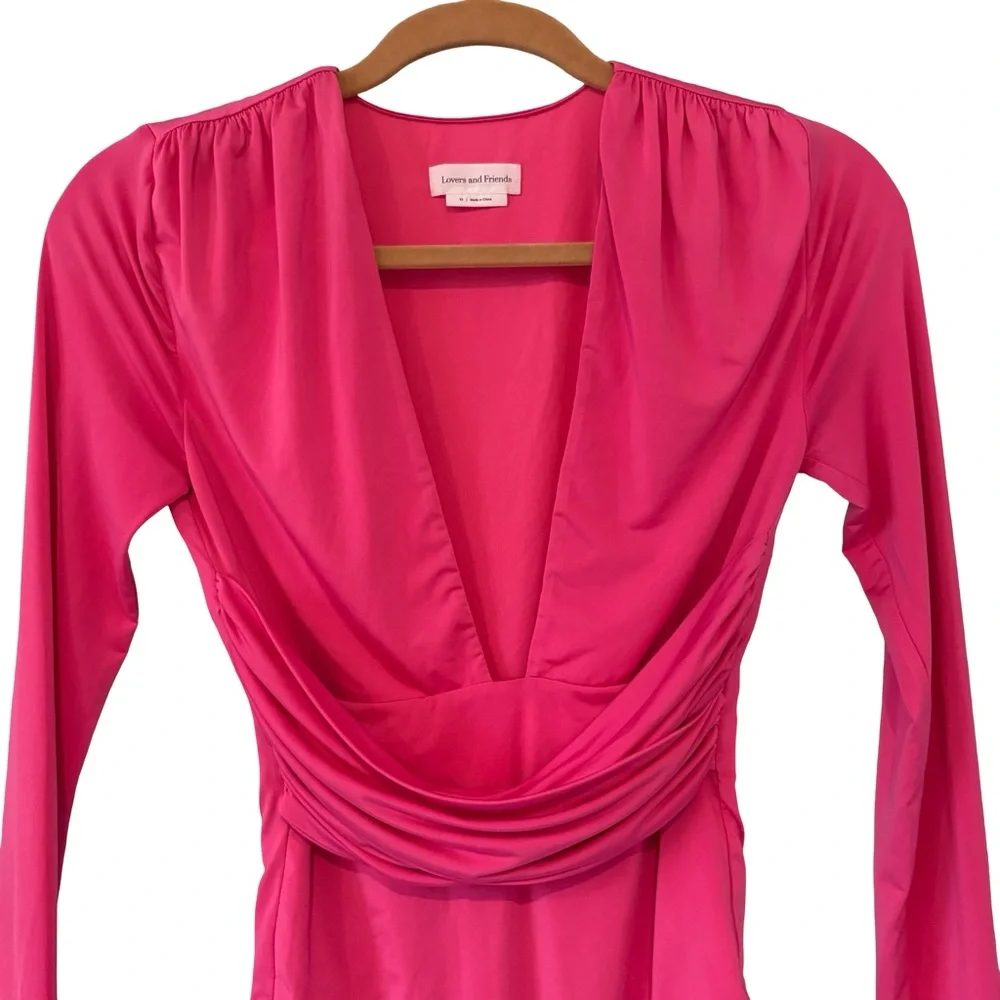 Lovers and Friends Anya Bodysuit - Hot Pink, Sz XS - Picture 11 of 14